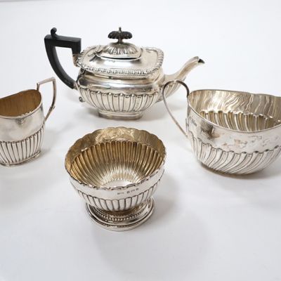Edwardian Sterling Silver Tea Service